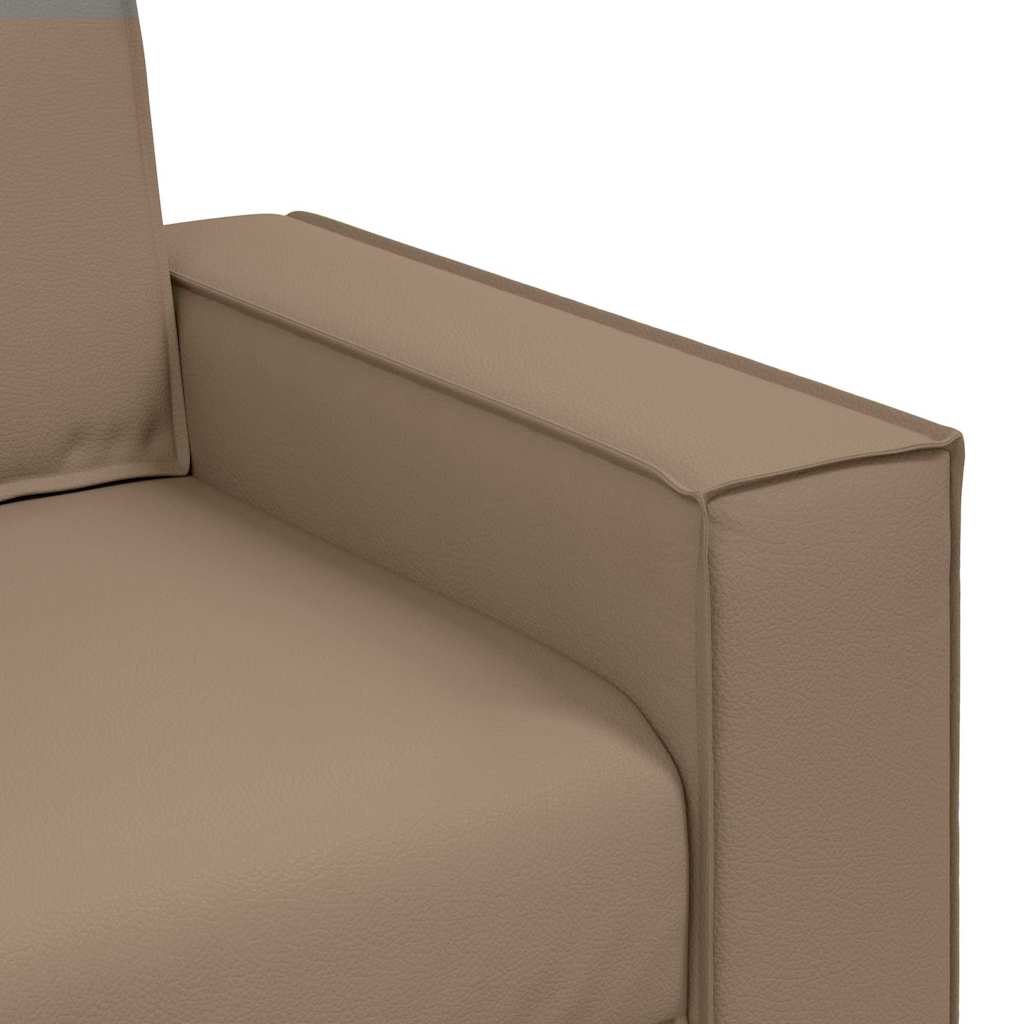 Sofa Chair Cappuccino 160 x 78 x 84 cm Artificial Leather